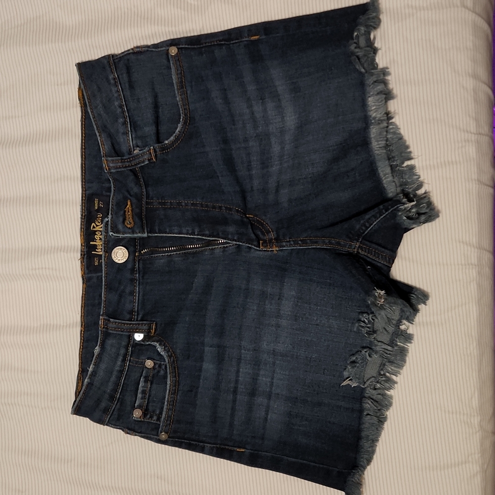 *Indigo Rein-Dark Wash- Shorts- Size 7(27in waist) BRAND NEW